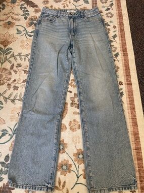 Garage Light Blue Denim Straight Jeans